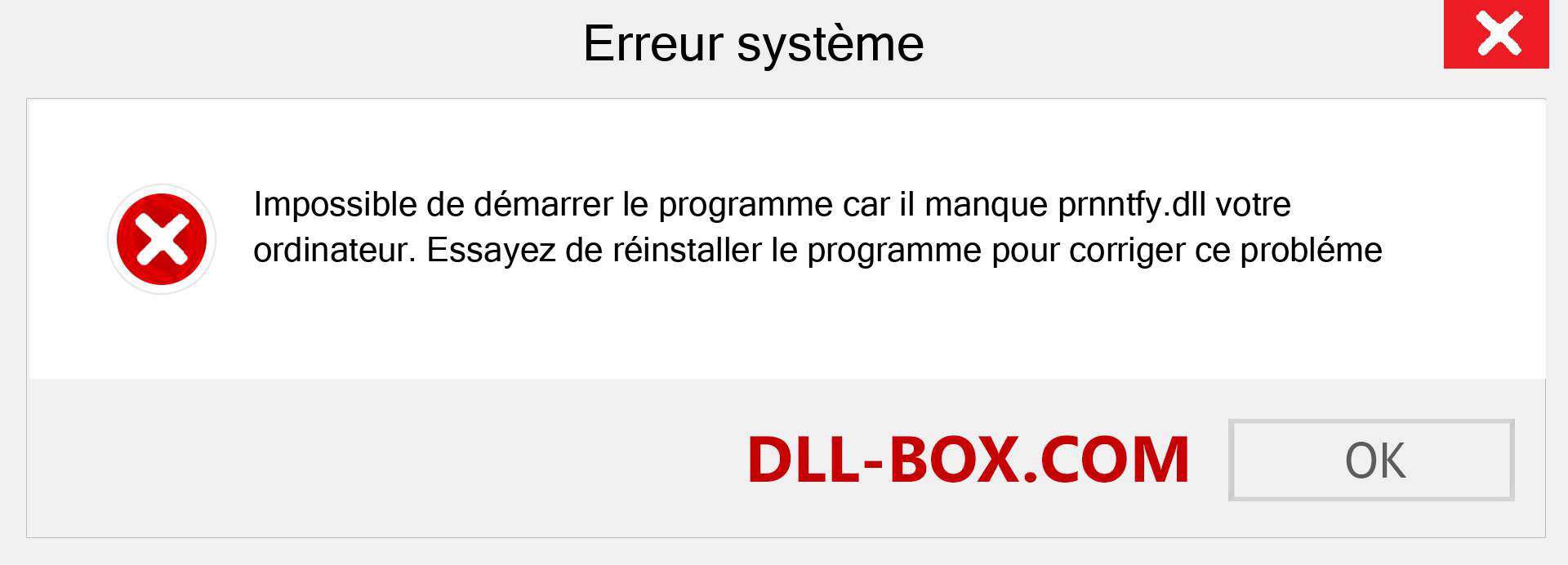 Le fichier prnntfy.dll est manquant ?. Télécharger pour Windows 7, 8, 10 - Correction de l'erreur manquante prnntfy dll sur Windows, photos, images